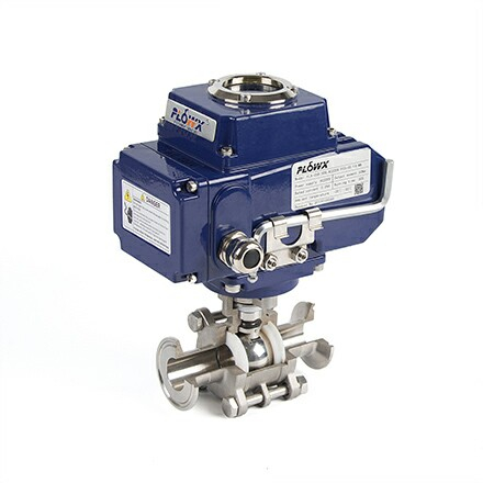 Elektrischer Stellantrieb 3-teiliger Klemme Kugelventile