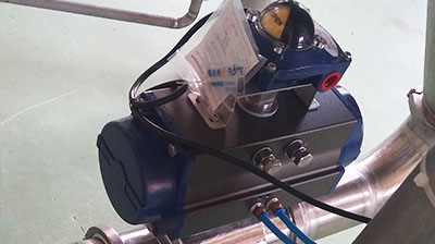 プラスチック産業向けの空気圧ボールバルブ