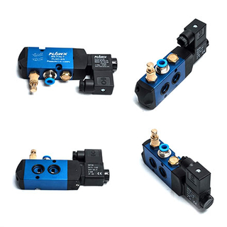 Tube-mounted solenoid valve