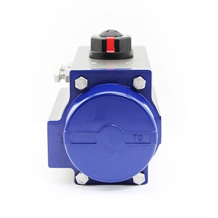 Double acting pneumatic actuator butterfly valve